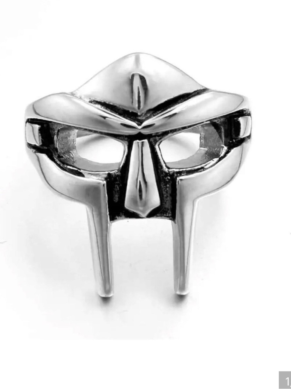 Vintage Goth Mf Doom Mask Adjustable Joint Ring For Men Gladiator Punk Egyptian
